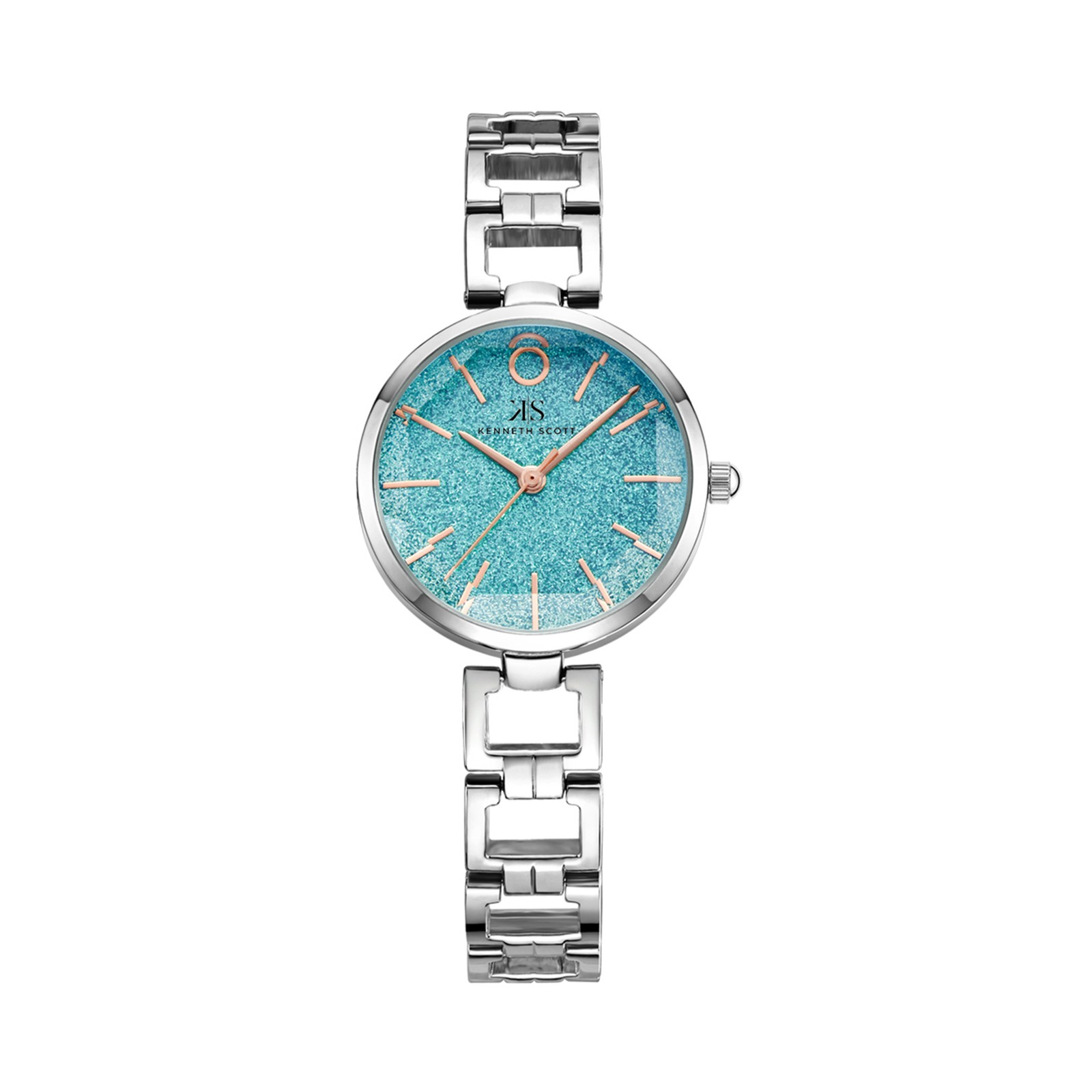 Kenneth Scott Women’s Analog Watch | Blue Dial, 28mm, 30 m (3 ATM)