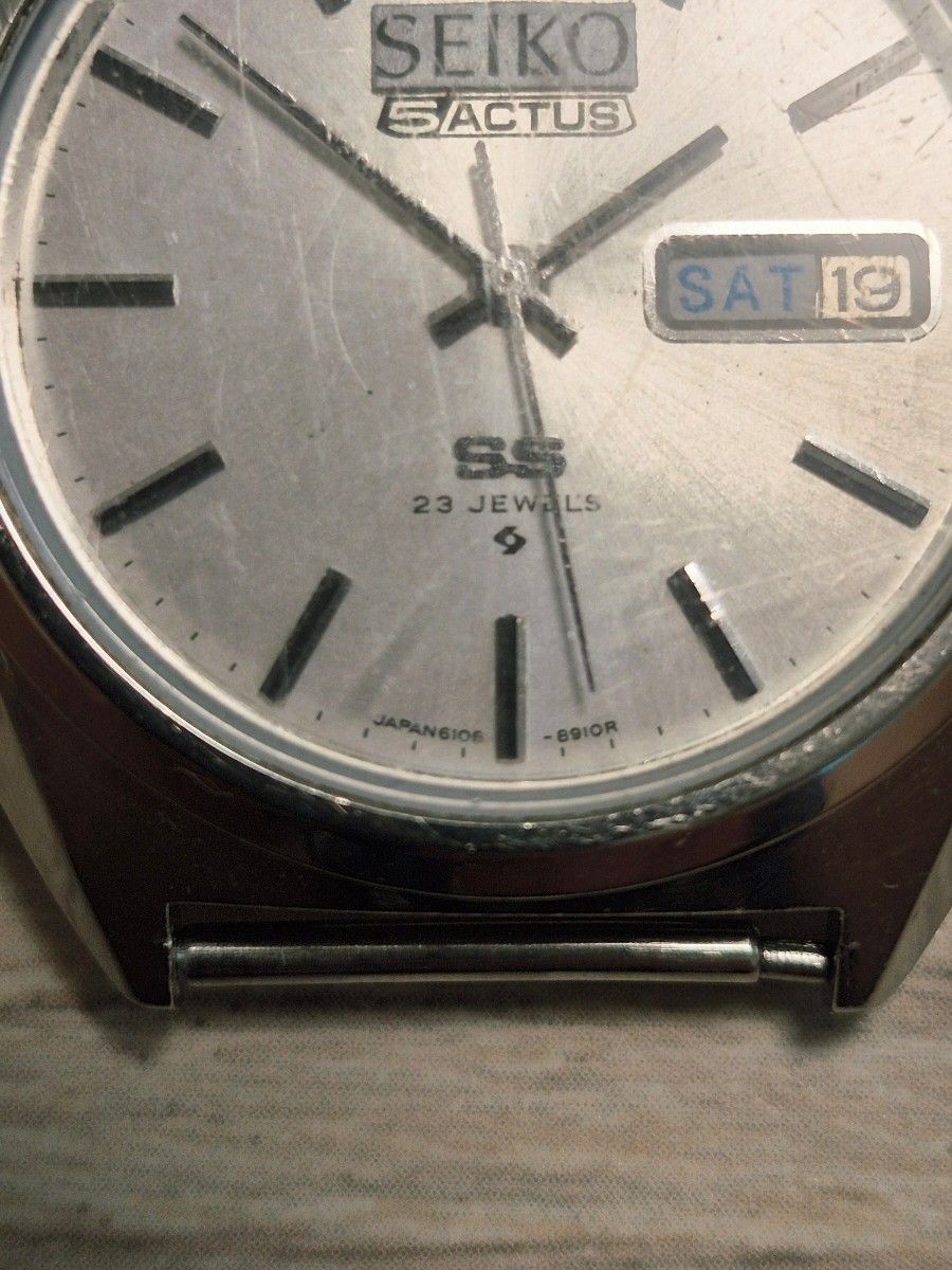 Seiko Five Actus SEIKO Manual Wind Automatic Vintage Stick On Antique Old