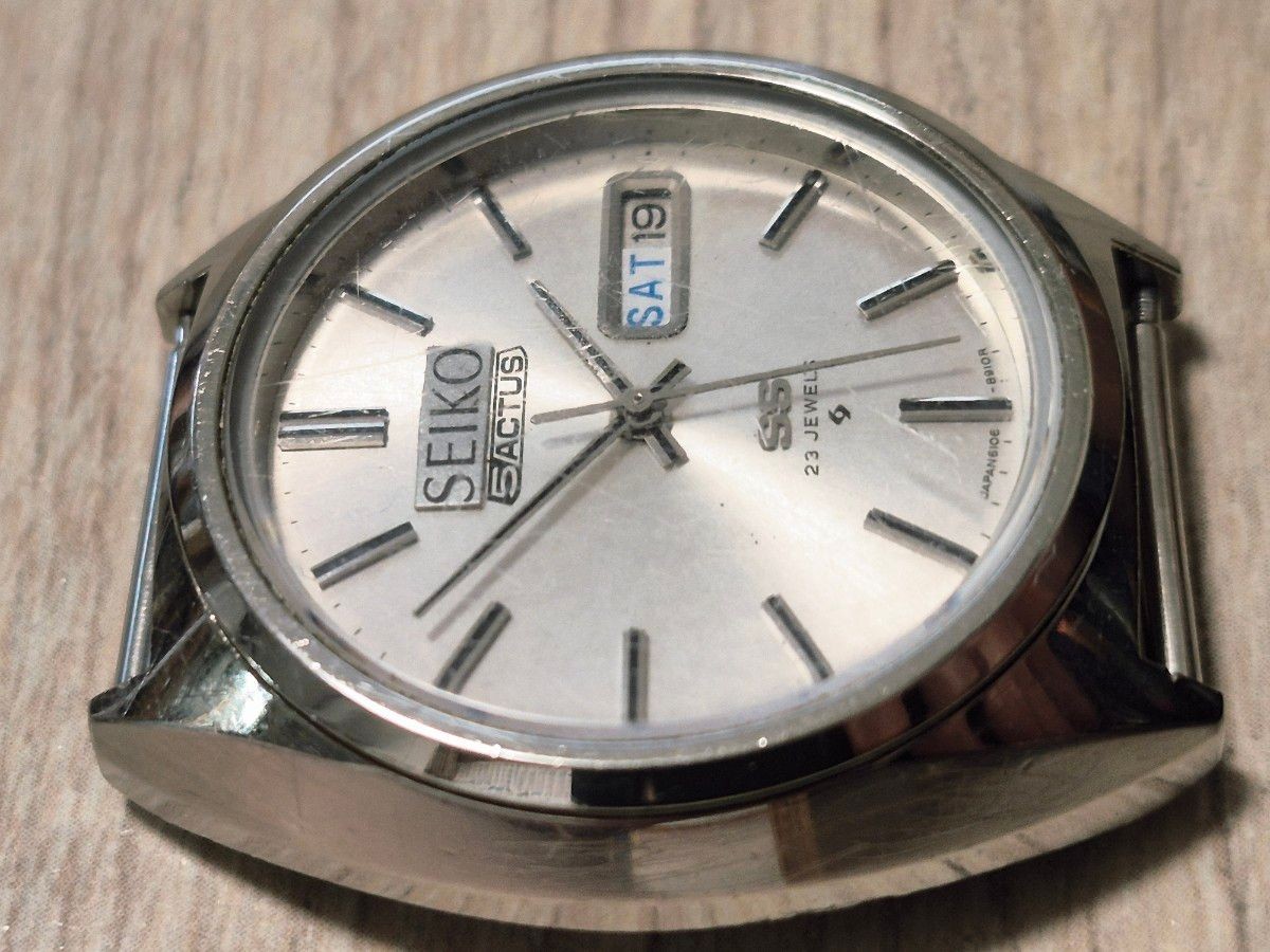 Seiko Five Actus SEIKO Manual Wind Automatic Vintage Stick On Antique Old