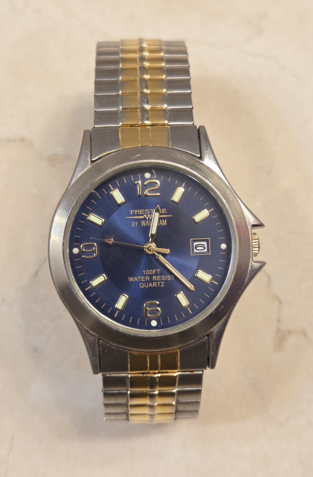Prestige By Waltham Men’s Watch New Battery Excellent Condition