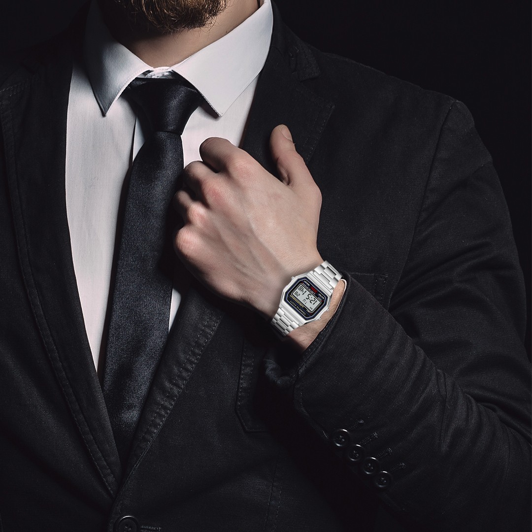 Kenneth Scott Men’s Digital Watch | Black Dial, 33mm, 30 m (3 ATM)
