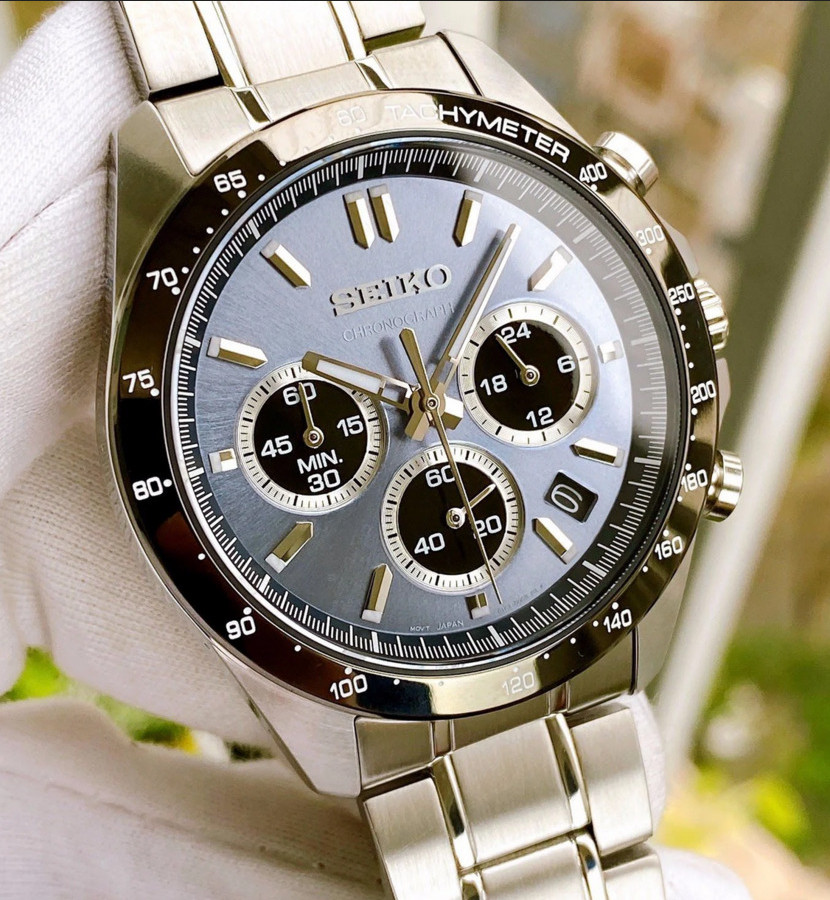 Seiko Spirit SBTR027 Chronograph Blue Dial Stainless Steel Men’s Watch