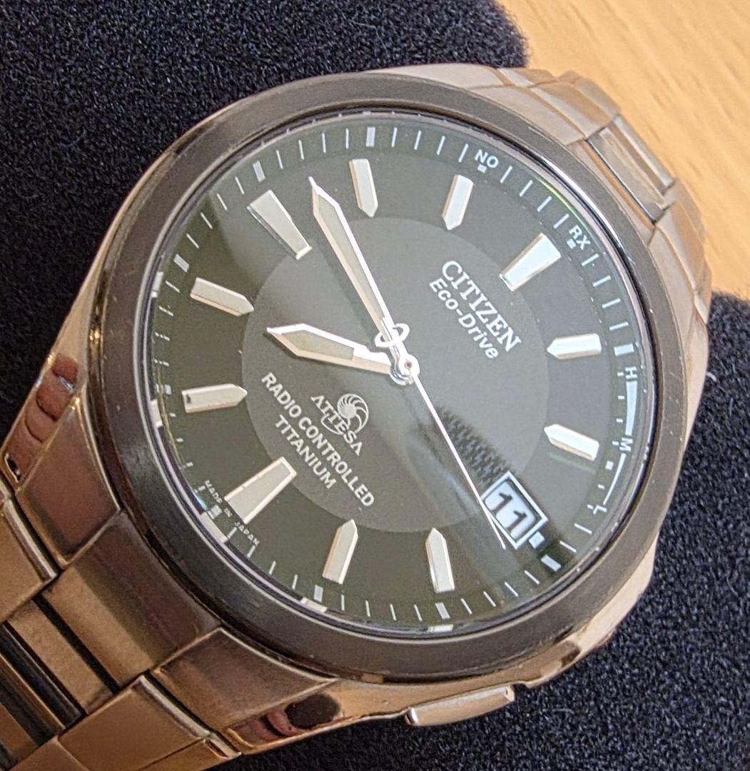 Limited Edition with Black Bezel New Battery CITIZEN Attesa Radio Solar