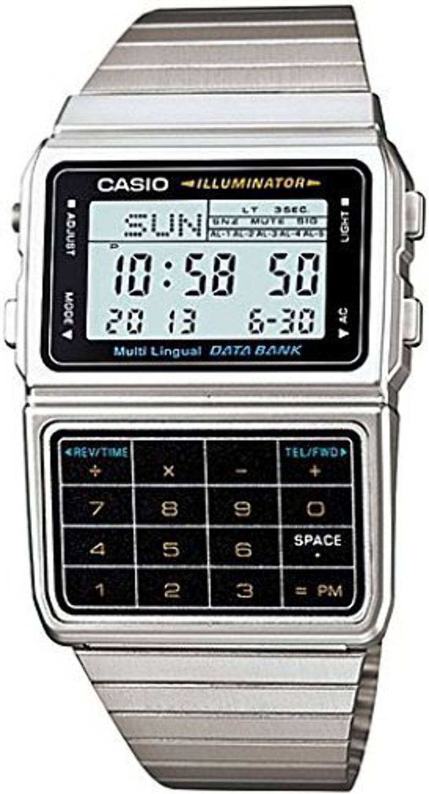 Casio DBC-611-1D Men’s Databank Telememo Calculator Watch DBC611-1D