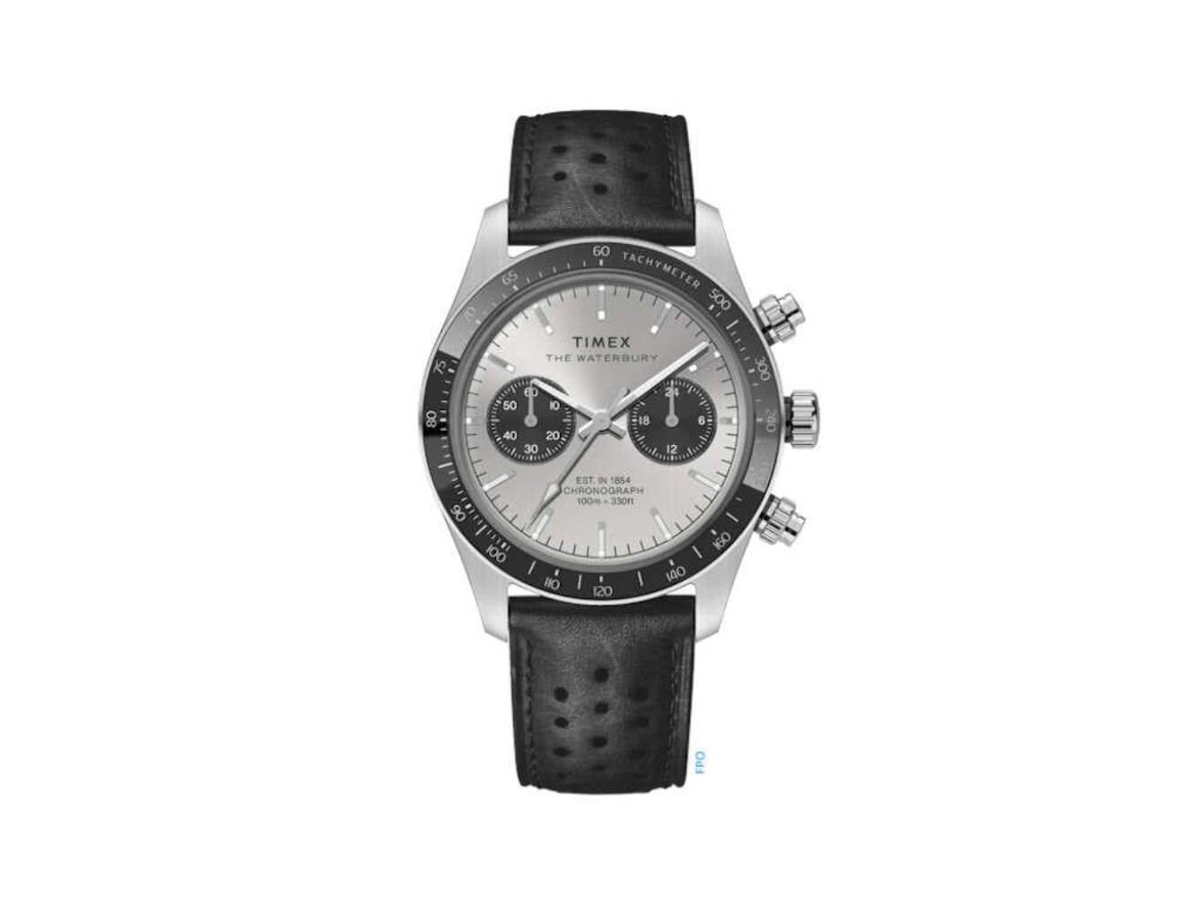 Timex Waterbury Heritage Quartz Watch, Silver, 39 mm, Chronograph, TW2Y19300