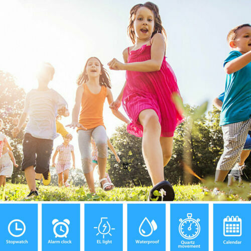 Kids Digital Electronic Watch Waterproof Children Boys Girls Sports LED Watches
