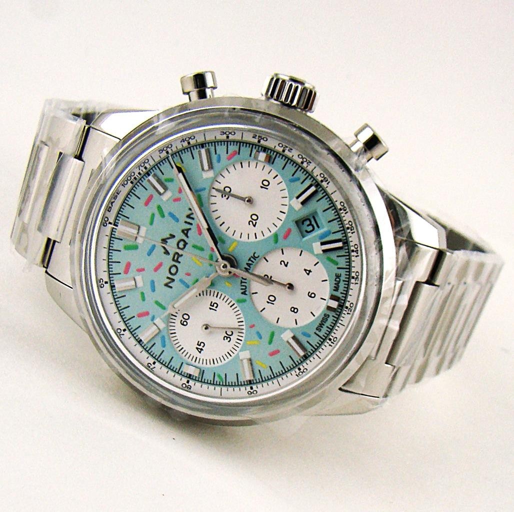 NORQAIN FREEDOM 60 CHRONO 40MM ENJOY LIFE TURQUOISE N2201.19S04.A01 Warranty