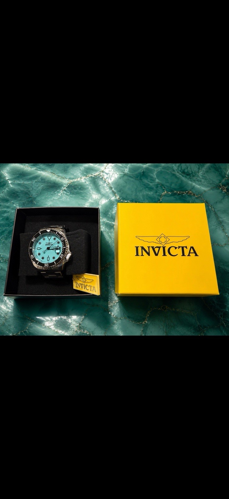 Invicta Pro Diver Men’s Quartz Diver Watch Blue Dial Black Bezel 200m 43mm Box