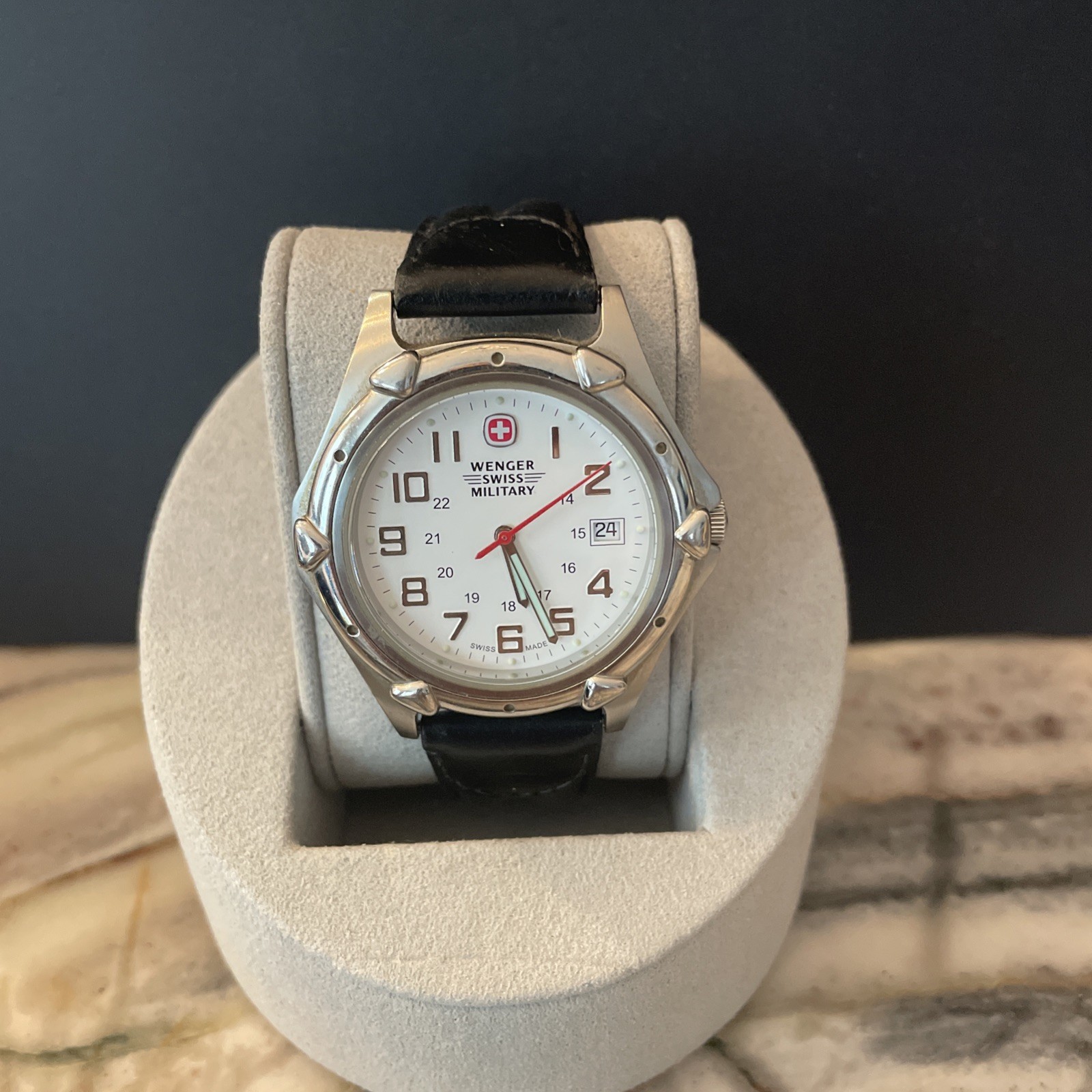 Working, New Battery – Wenger Swiss Military Watch 7311X Leather Band