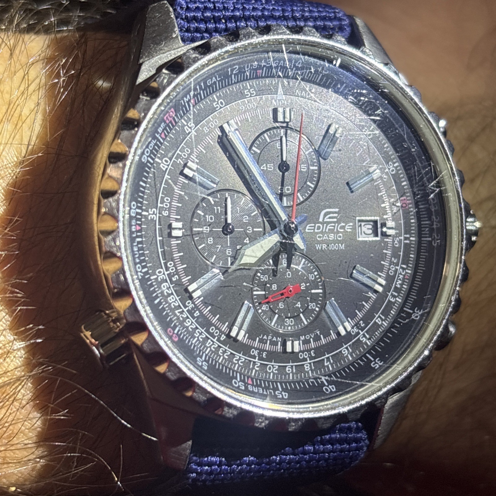 Casio EF527, Edifice Watch, Chronograph, Date, 100 Meter, 47MM Case, Quartz