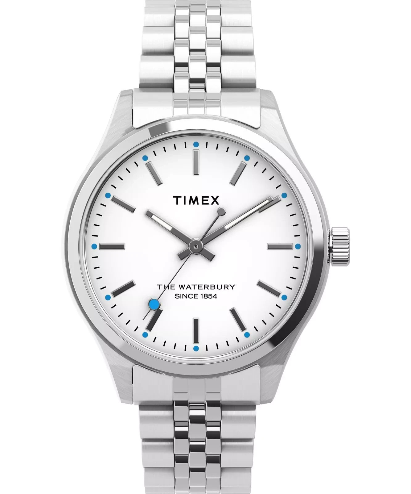 Timex Heritage Women’s Quartz Watch White Dial Stainless Steel 34mm TW2U23400