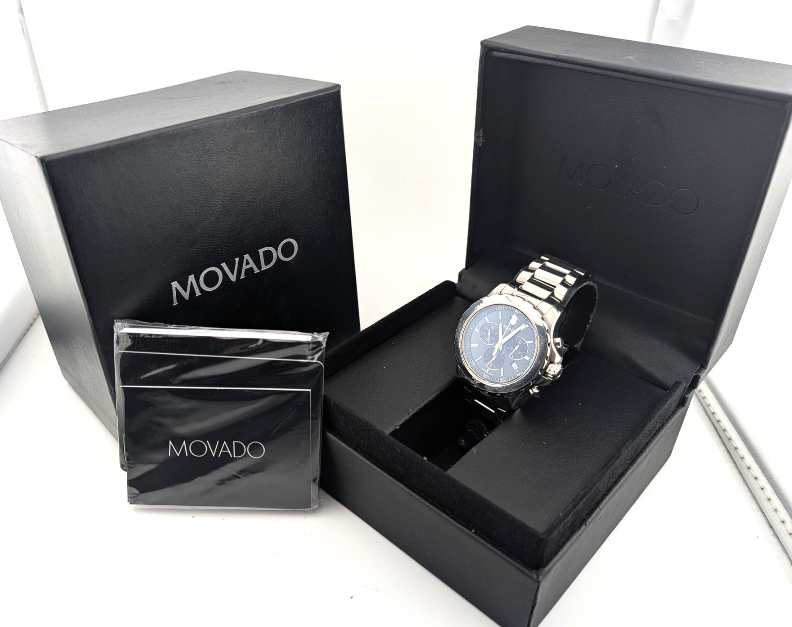 Movado Men’s Series 800 SS W/Black Dial; Model #14.1.27.1426 ~ Special