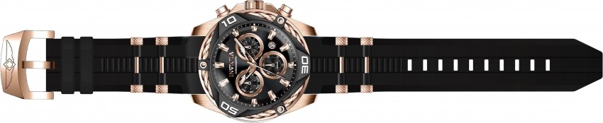 Invicta Men’s Bolt Chronograph Quartz 50MM Black Dial Silicone Watch 31316