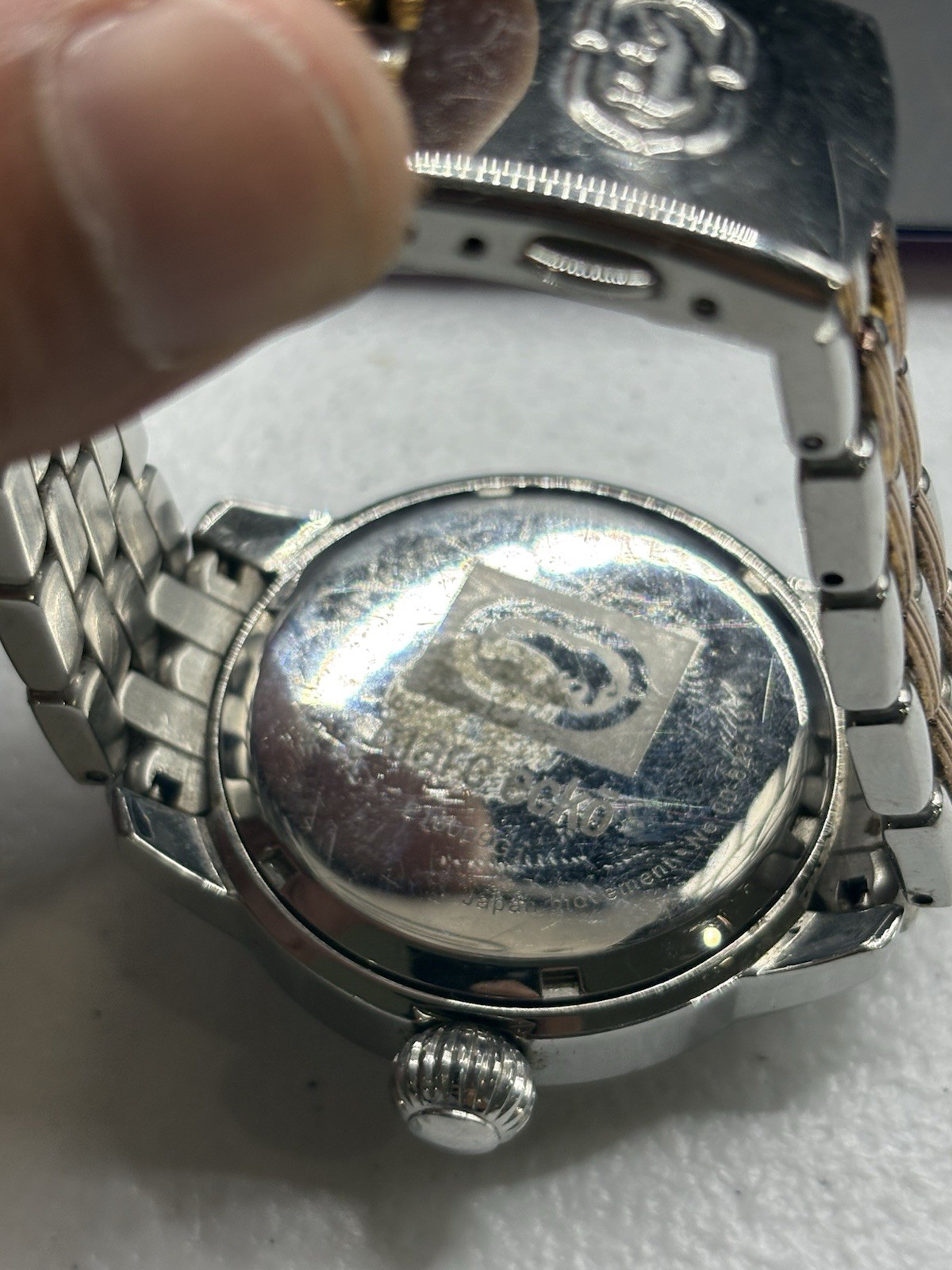 Marc Ecko Mens Stainless Rose Gold Accents Wristwatch Genuine Licensed 00829