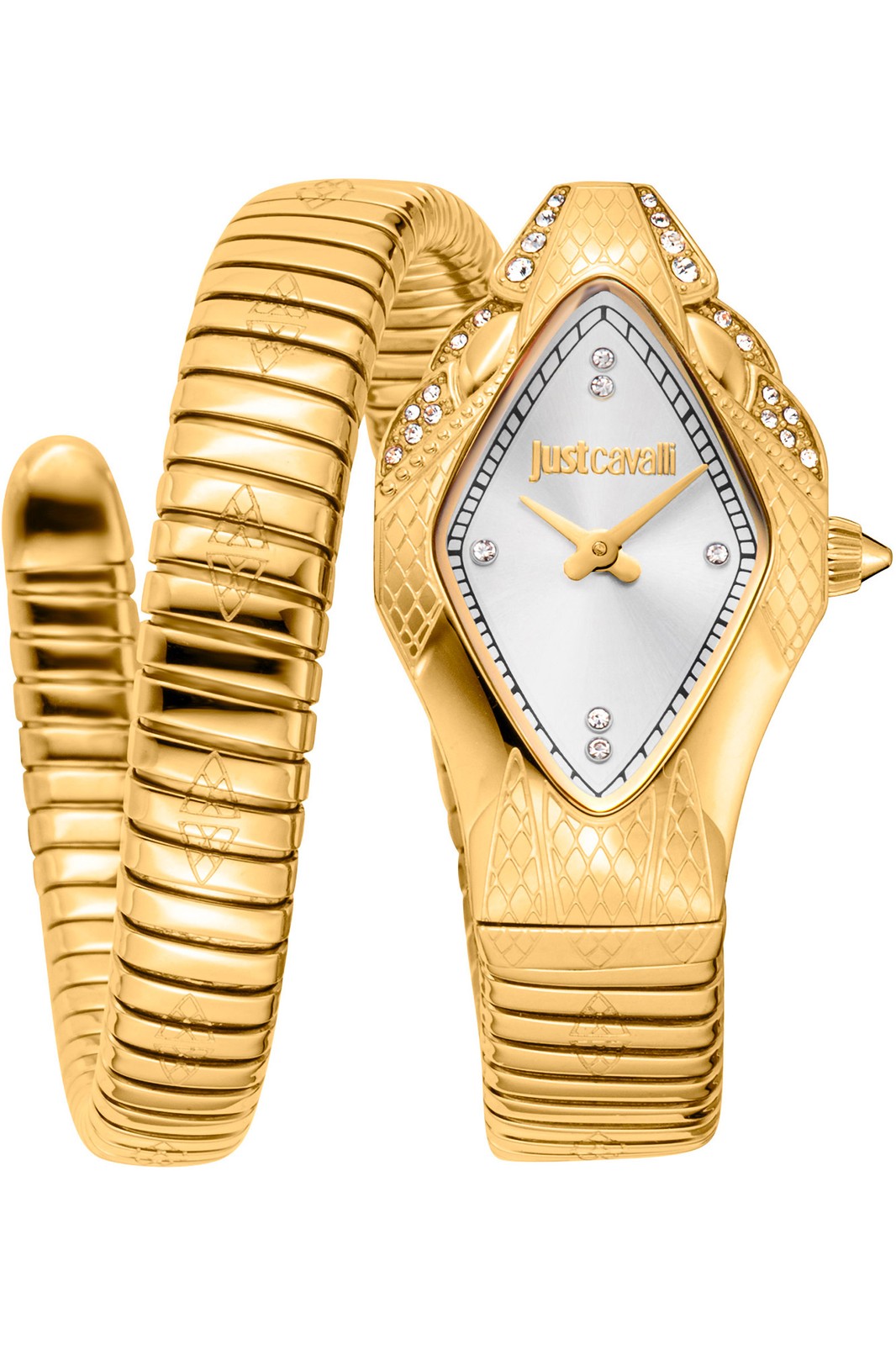 Just Cavalli Women’s Signature Snake Ferocious 22mm Quartz Watch JC1L306M0035