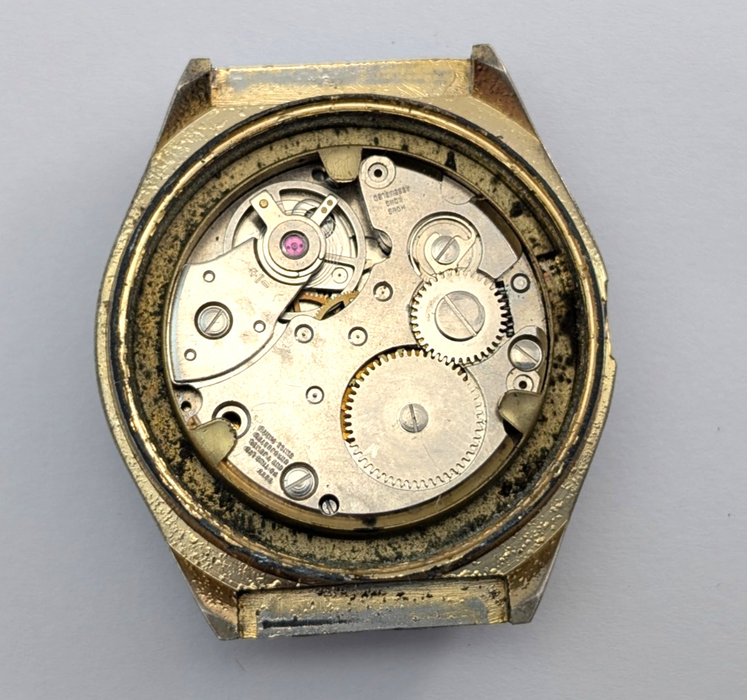RIVINGTON Electra 23 Datomatic Calendar Vintage Watch Movement 36mm PARTS REPAIR