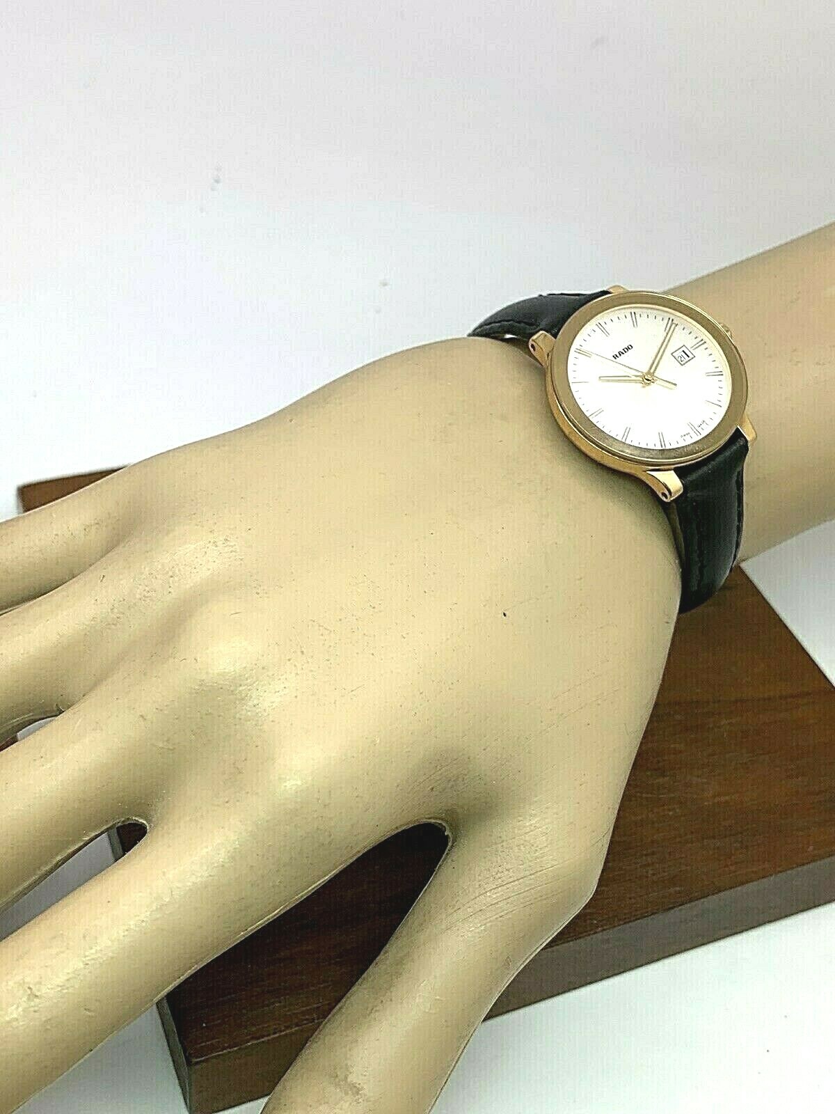 Rado Women’s Watch R30555103 Centrix Swiss Quartz Silver Rose Gold Tone 28mm
