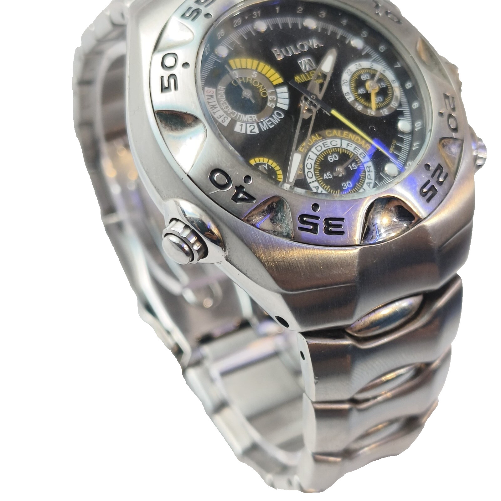 SPECIAL 96C10 BULOVA MILLENNIA PERPETUAL CALENDAR WATCH EB-2