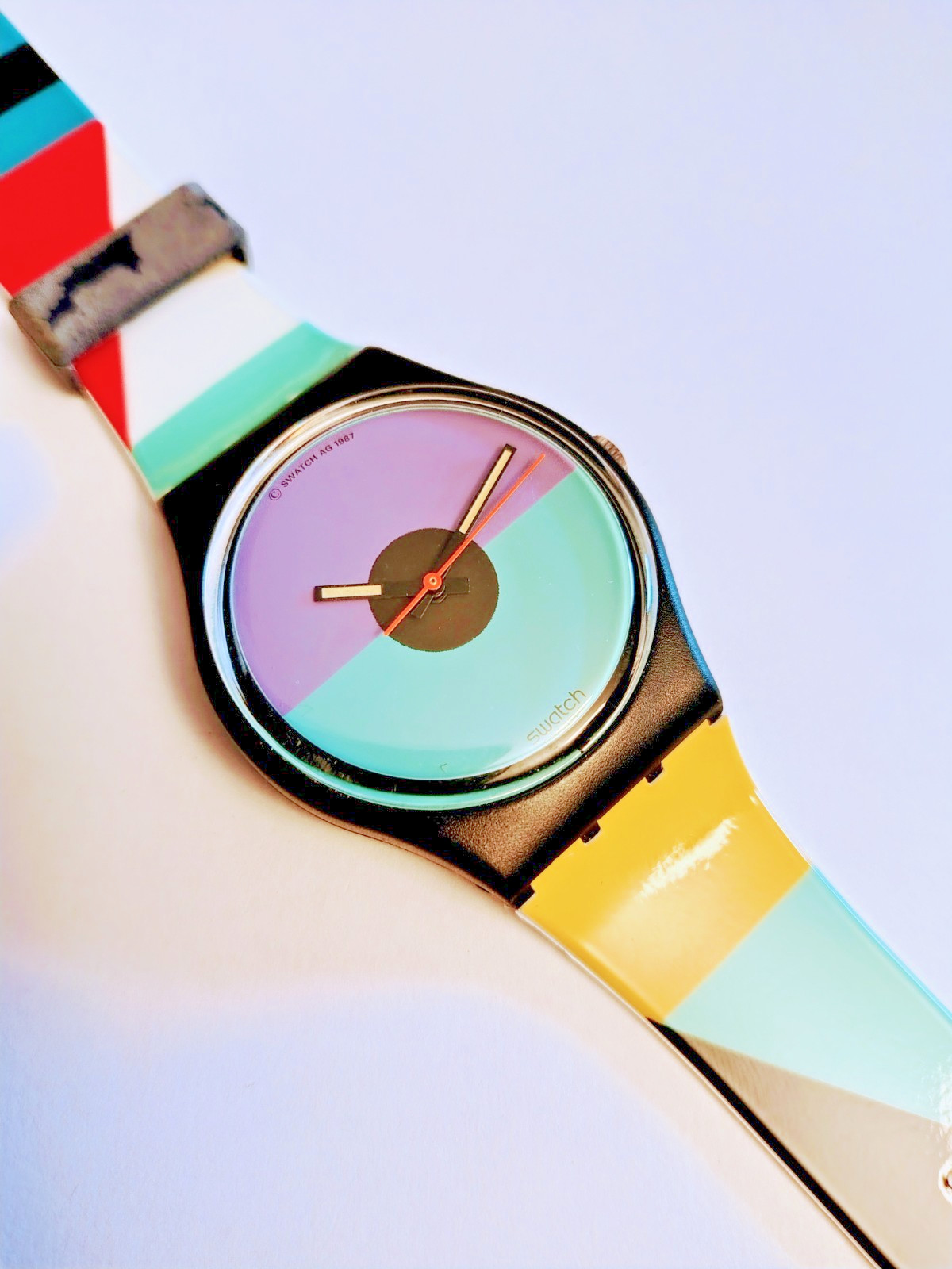 Swatch Gent St. Catherine Point GB121 1988 80s Working Wrist Watch
