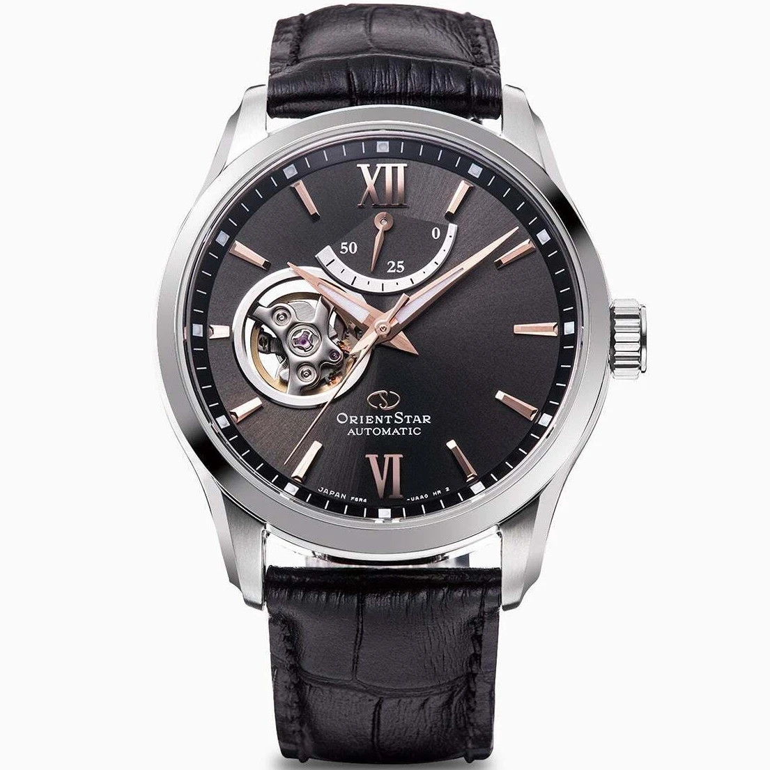 ORIENT STAR RK-AT0007N Mechanical Automatic Watch Gray Dial Leather Band