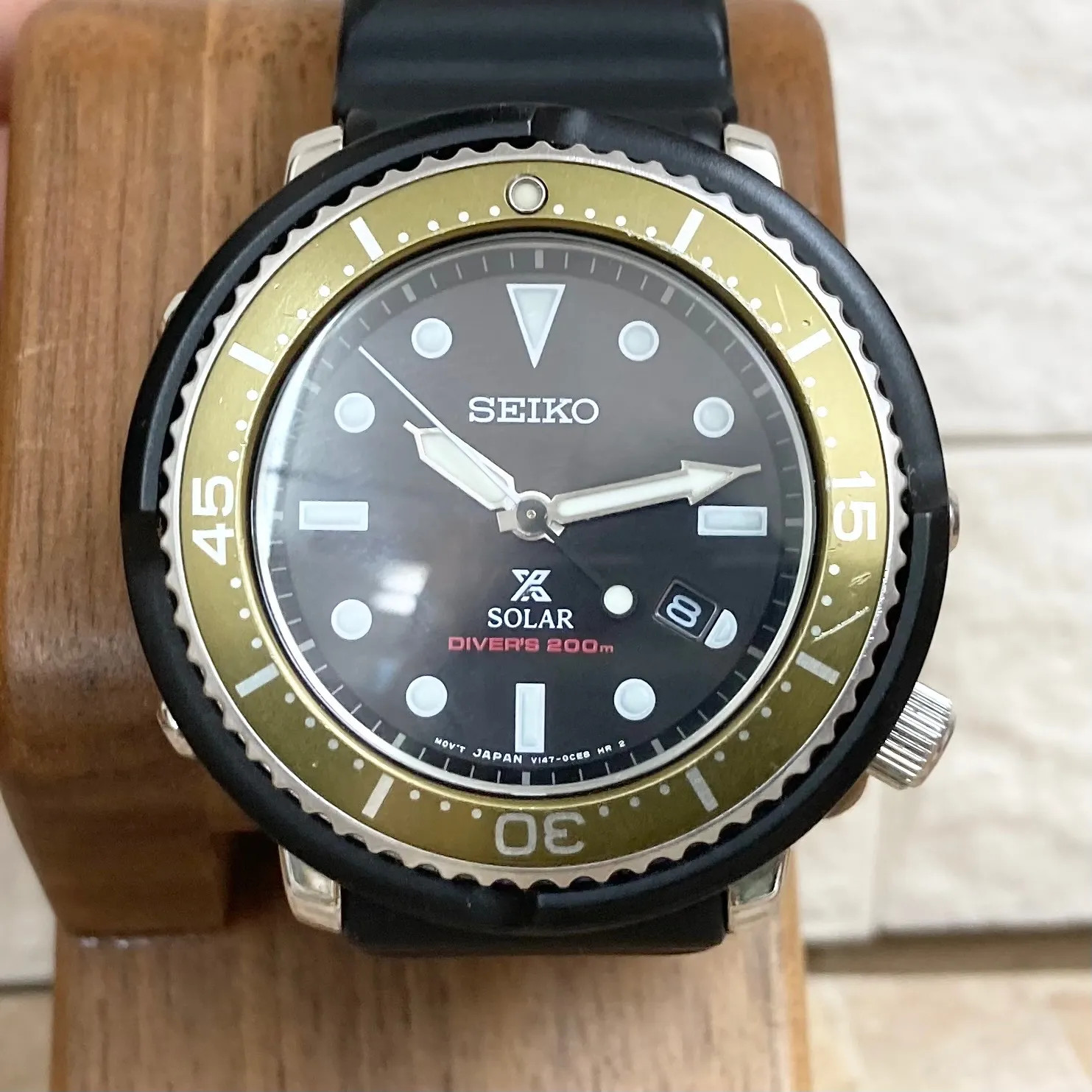 Seiko Prospex Lowercase Limited Edition STBR017 Olive Green Red JOURNAL Solar