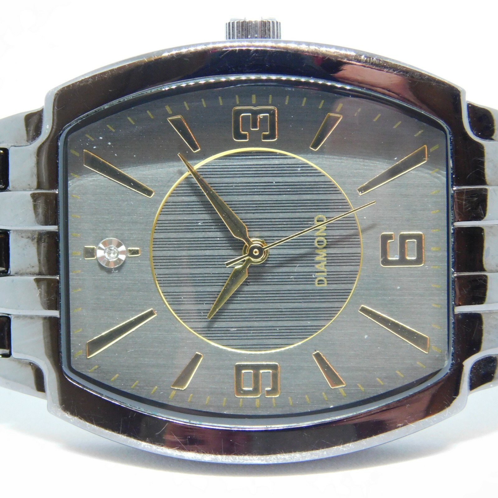 Allude Diamond FMDAL378 Quartz Analog Men’s Watch Sz. 7 1/2″ New Battery