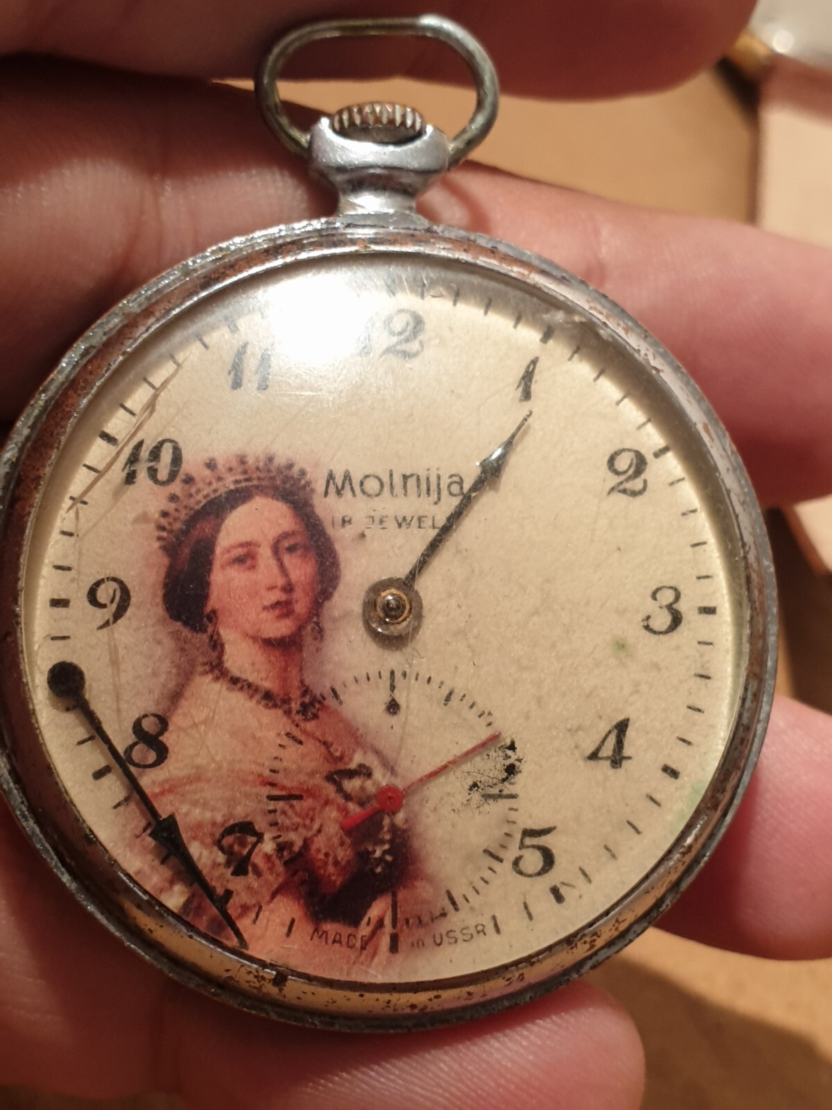 Antique pocket Watch Queen Victoria Portrait Dial c1886 Queen United Kingdom