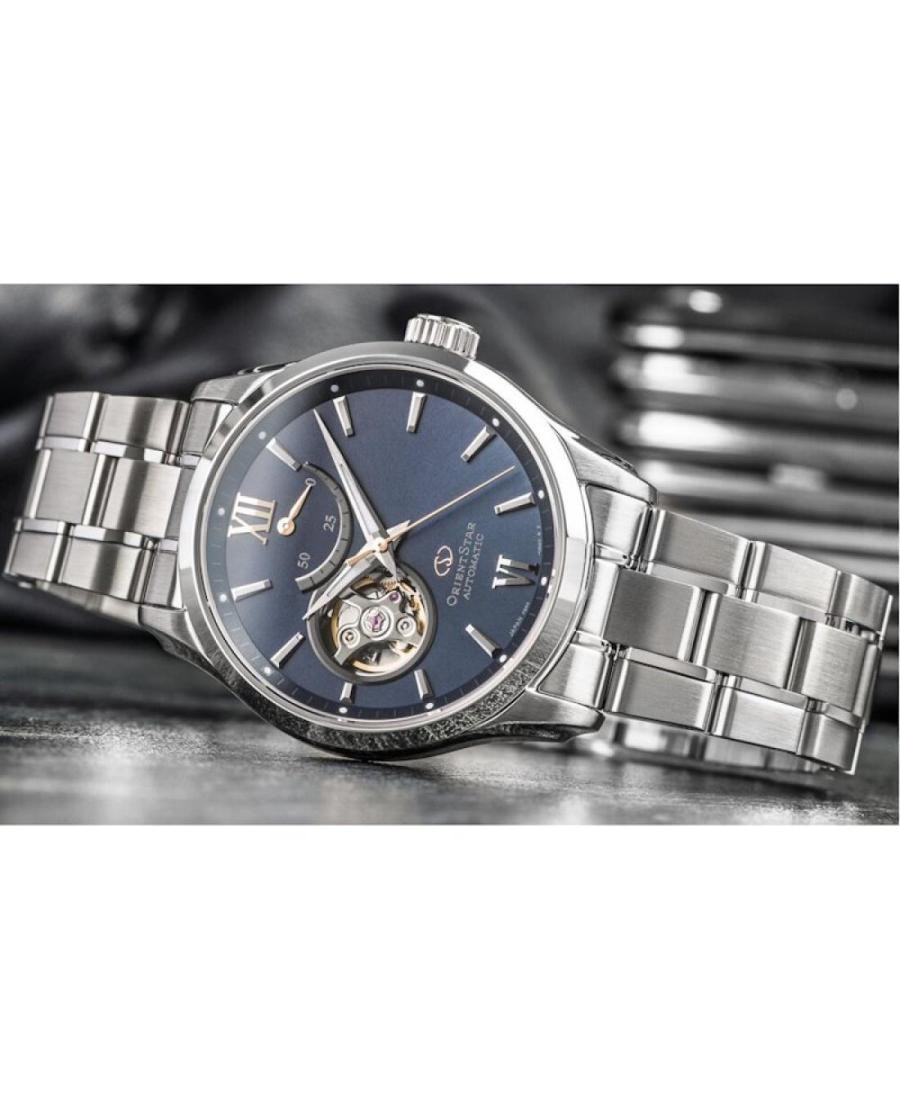 ORIENT Men Analog Automatic Casual Watch Classic Dress Blue Dial Waterproof Roun