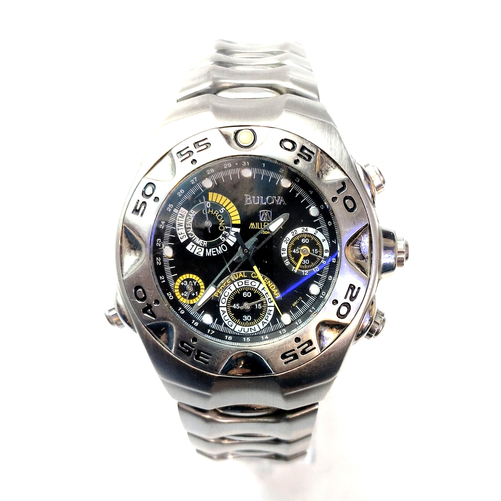 SPECIAL 96C10 BULOVA MILLENNIA PERPETUAL CALENDAR WATCH EB-2
