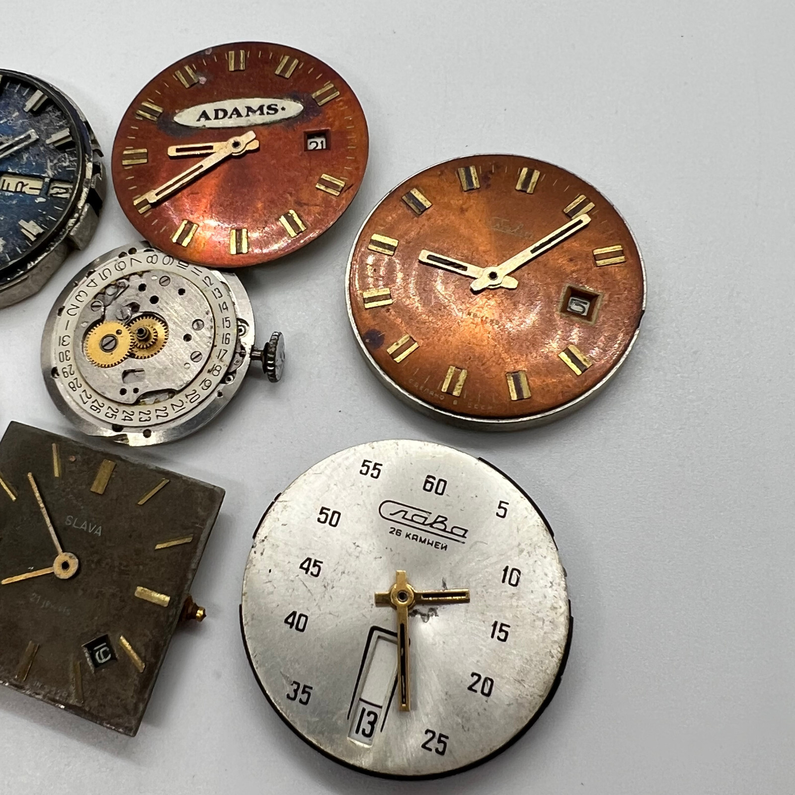 Vintage SLAVA Watch Soviet Collection Ussr Men Wrist Military Original Retro Old