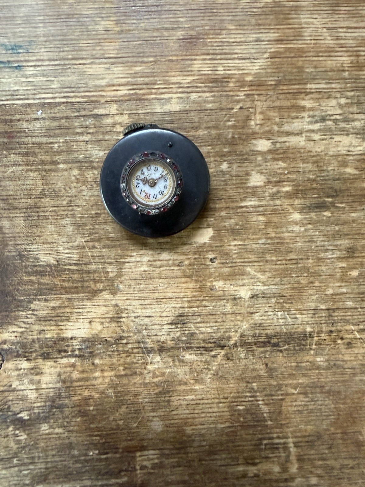 Unbranded Vintage gunmetal buttonhole watch