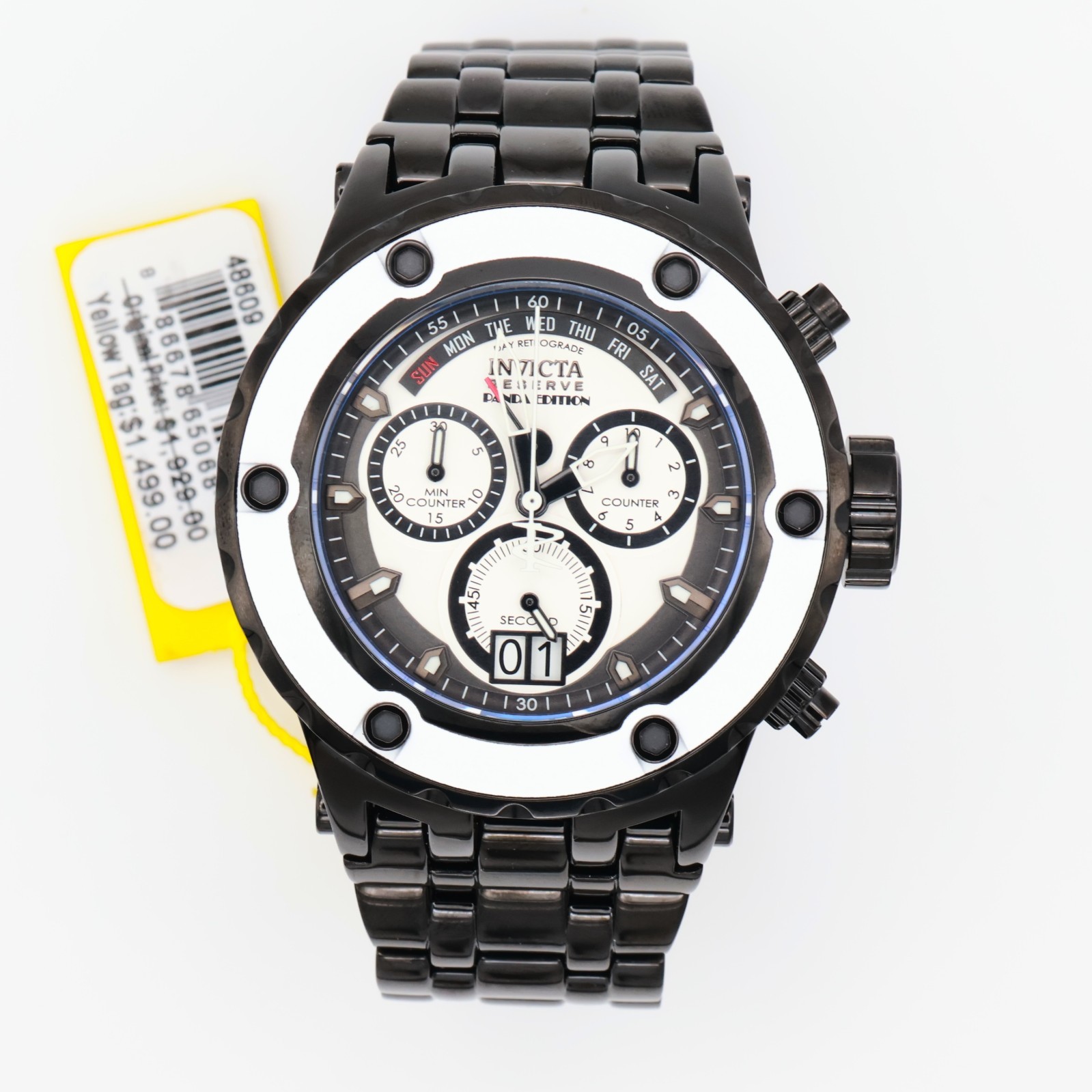 Invicta Reserve Panda 48609 Swiss Ronda 52mm DC Limited Edition Box