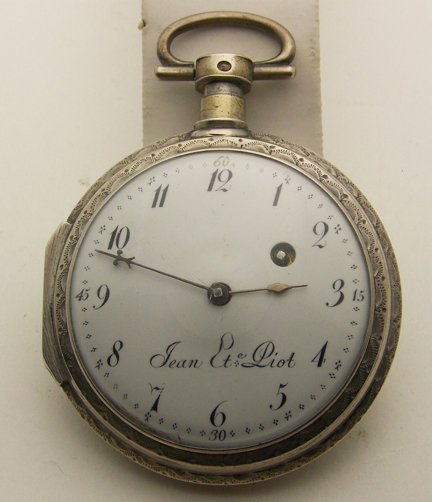 Large 56mm Jean Et. Piot Geneve Silver Cased Swiss Verge Fusee Project