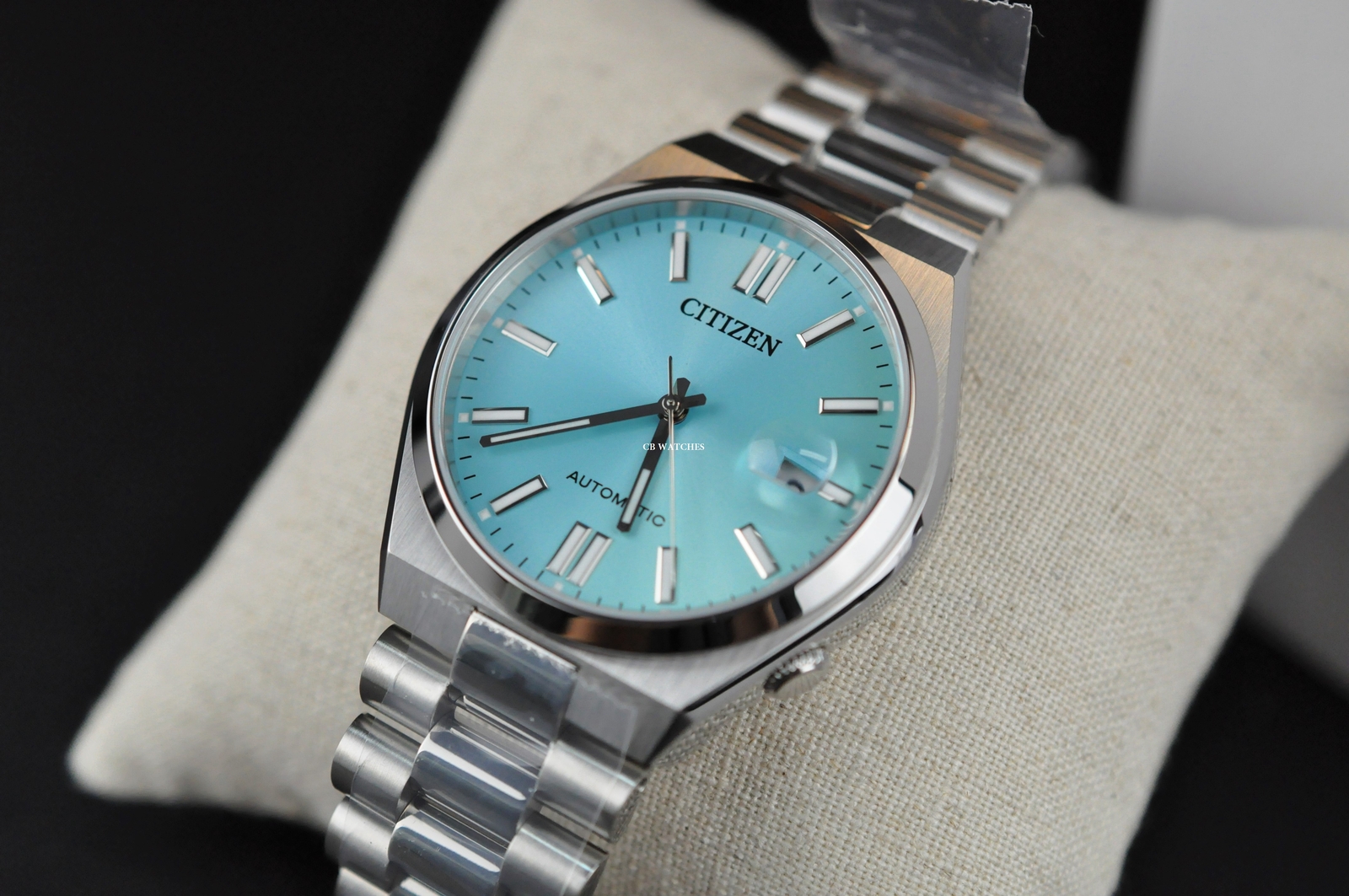 Citizen Automatic ice Blue Sapphire Glass Mens Watch NJ0151-88M