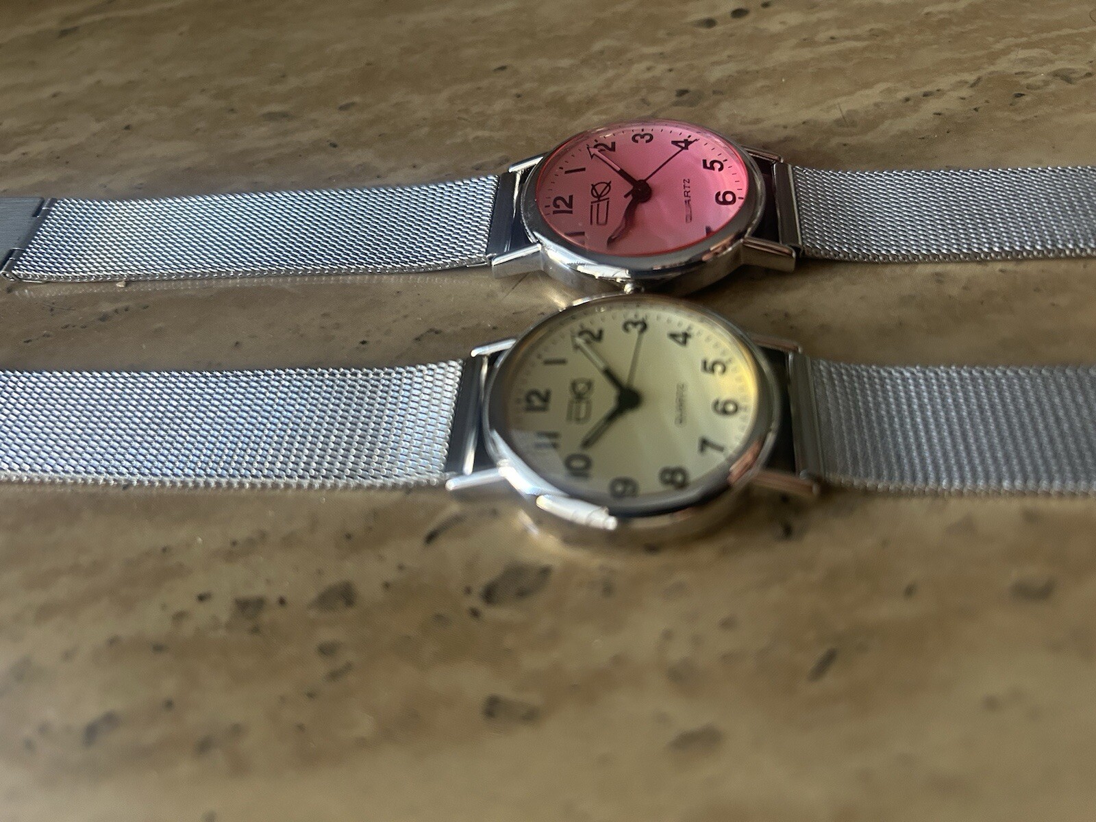 Buyer gets 2 New Unisex EKO Soft Mesh Band quartz watches-USA vendor