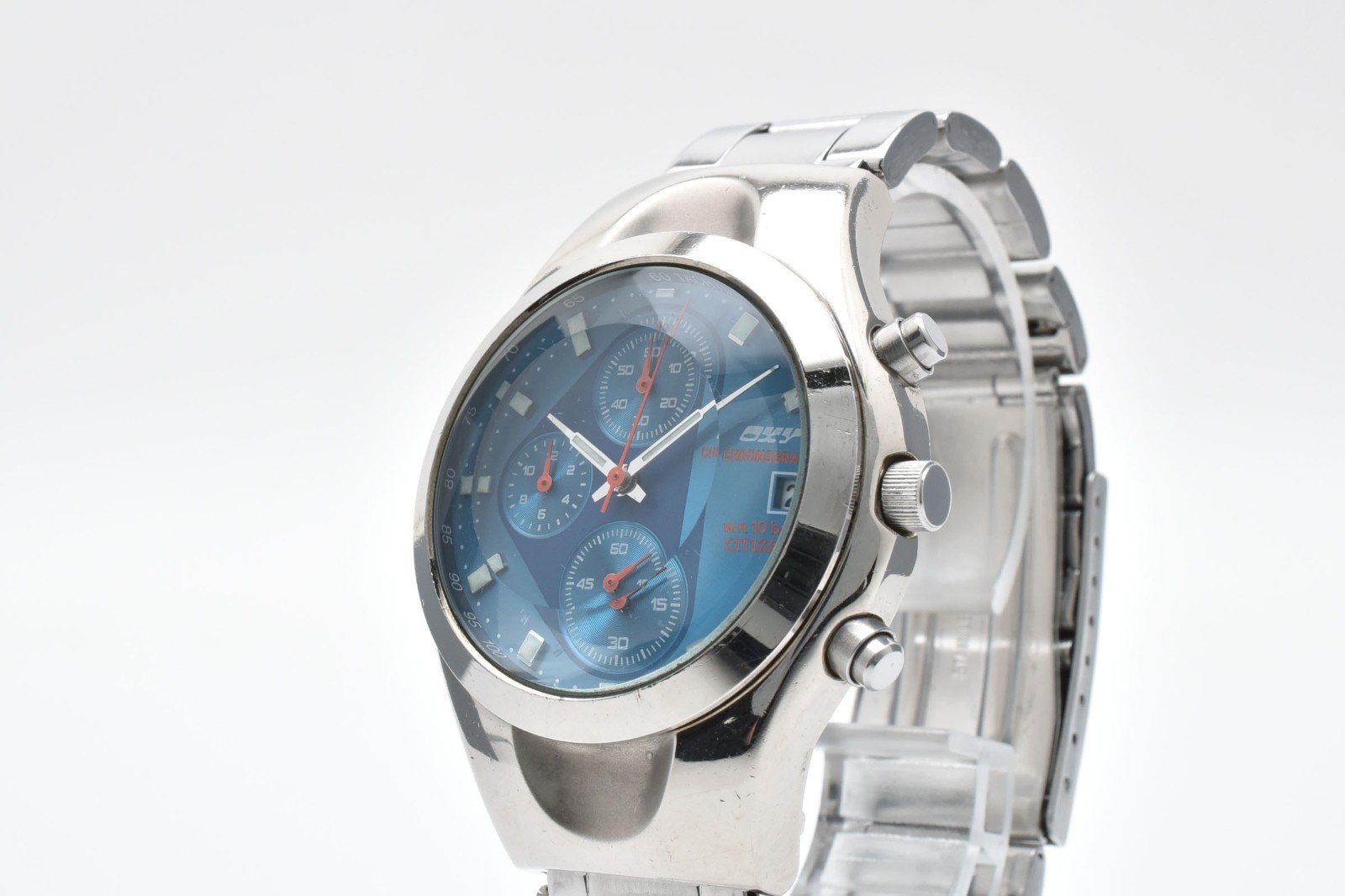 [ NEAR MINT ] CITIZEN OXY 0510-L16631 Space Jack Quartz Unisex Watch From JAPAN