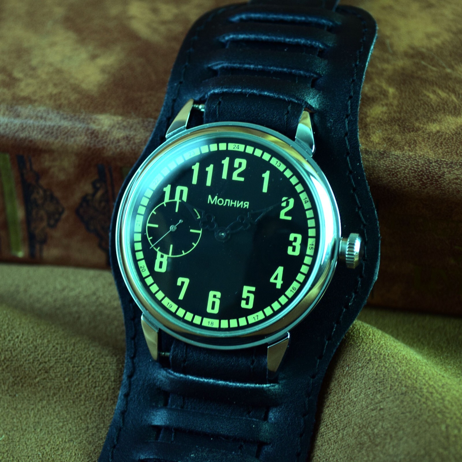 Soviet Men’s Wriswatch Marriage Aviator Vintage Watch Military Style Serviced