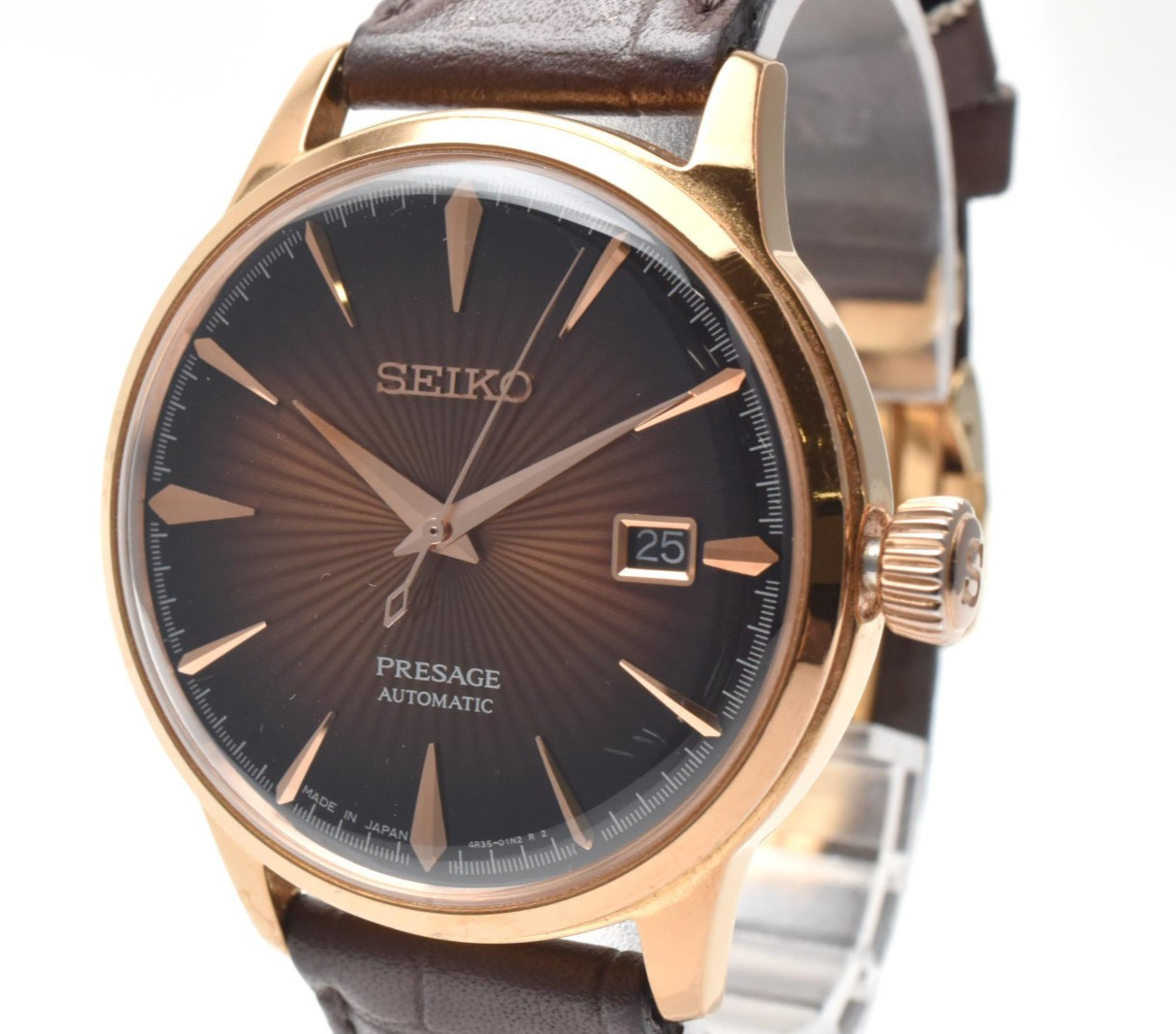 [EXC+5] SEIKO Presage SARY078 4R35-01T0 41mm Brown Dial Date AT Men’s Watch JPN