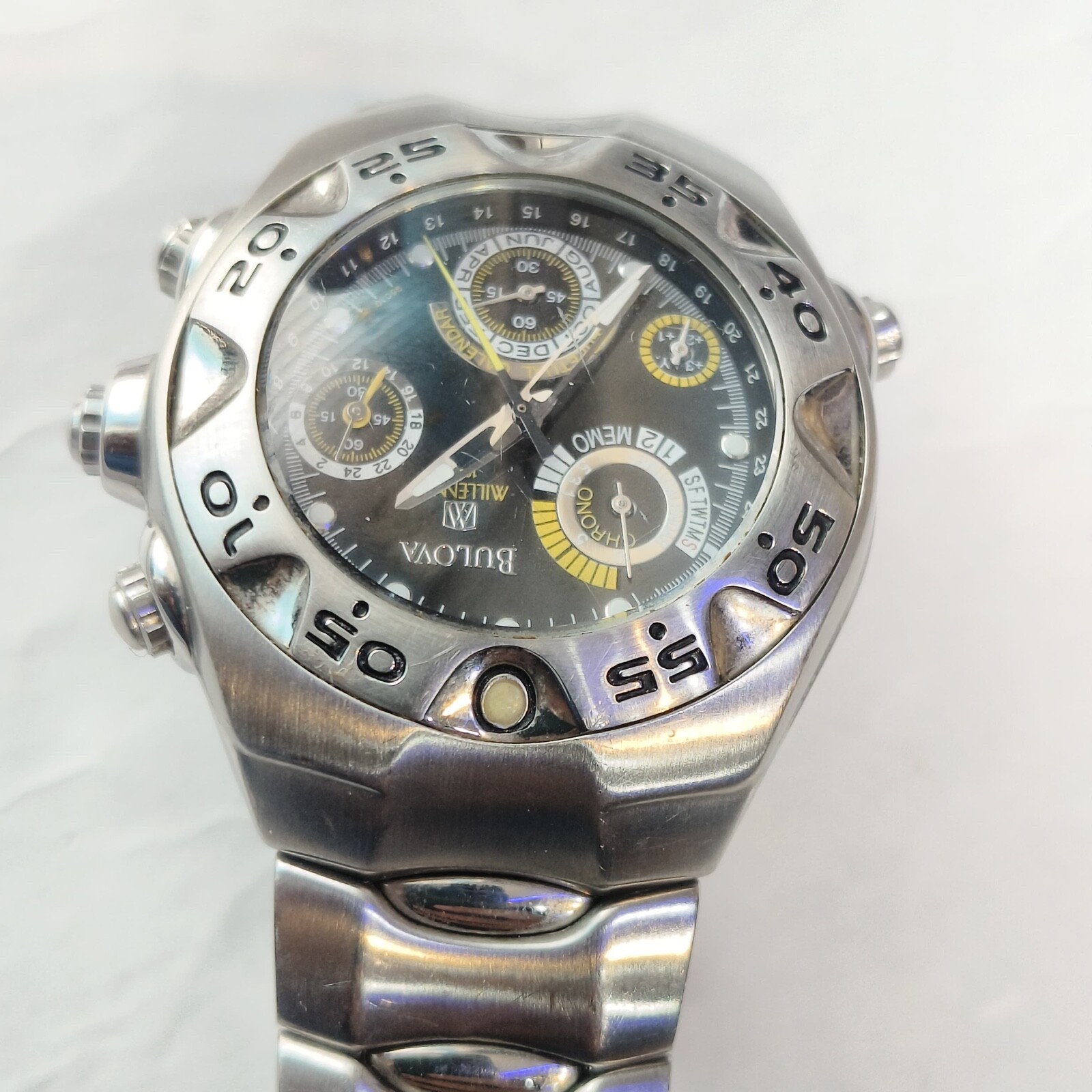 SPECIAL 96C10 BULOVA MILLENNIA PERPETUAL CALENDAR WATCH EB-2