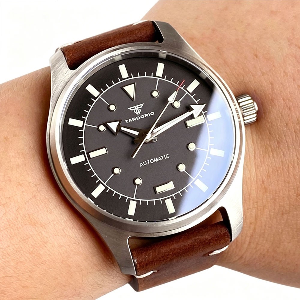 Tandorio 39mm luminous Automatic Mechanical Pilot Men’s Watch For Japan NH35