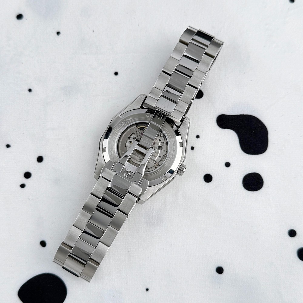 Bulova 96A274 Surveyor Classic 42mm Silver Tone Dial Automatic Men’s Watch