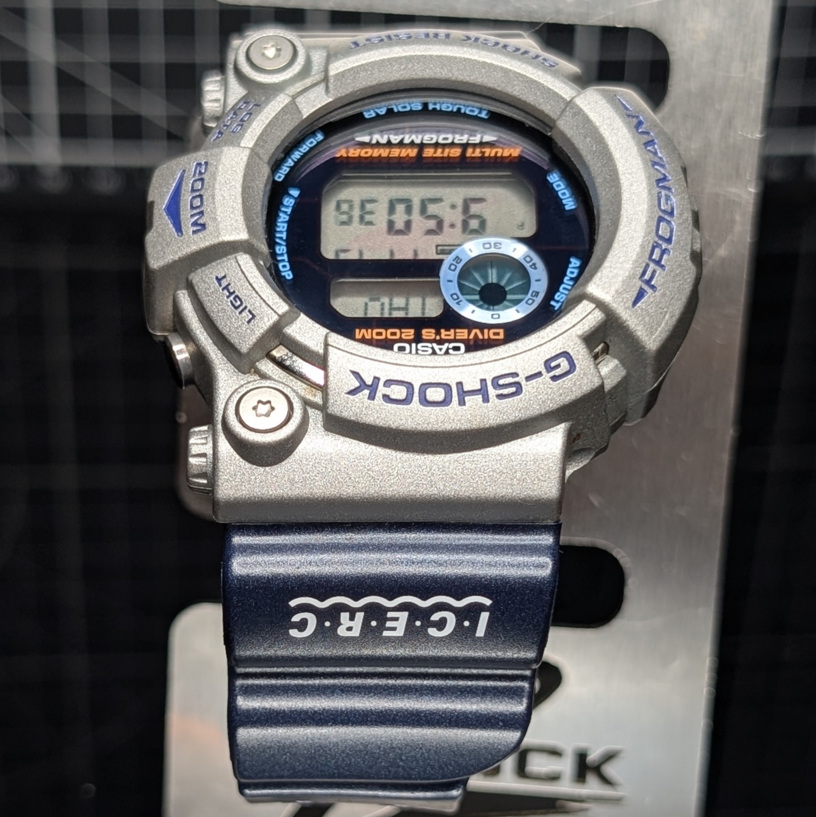 Casio G-Shock ICERC GW-200 Solar Titanium Screwback Blue Grey Master GW-200K-2