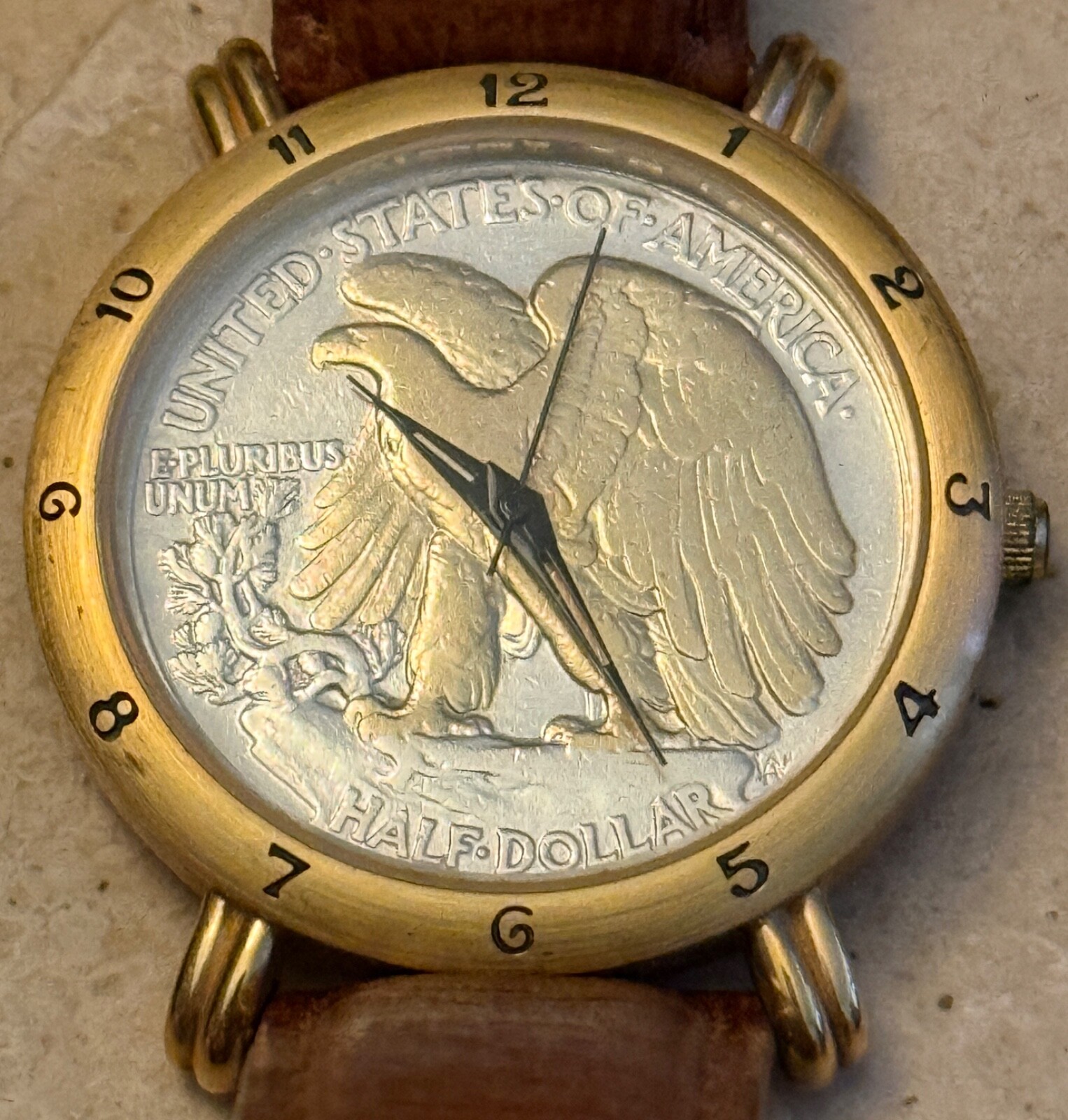 VTG Brittania United States of America Half Dollar BM685 Sportswear Watch READ