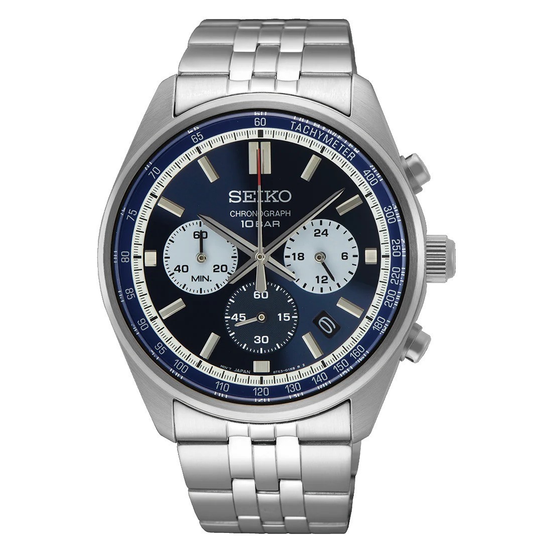 Seiko Men’s Chronograph Quartz Blue Dial Watch – SSB427P1 NEW