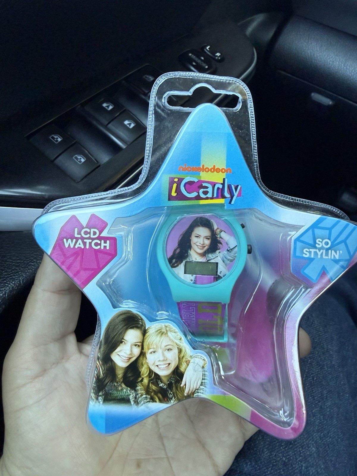 Nickelodeon iCarly LCD Digital Quartz Watch Blue/Purple Plastic Strap w/Box 2011