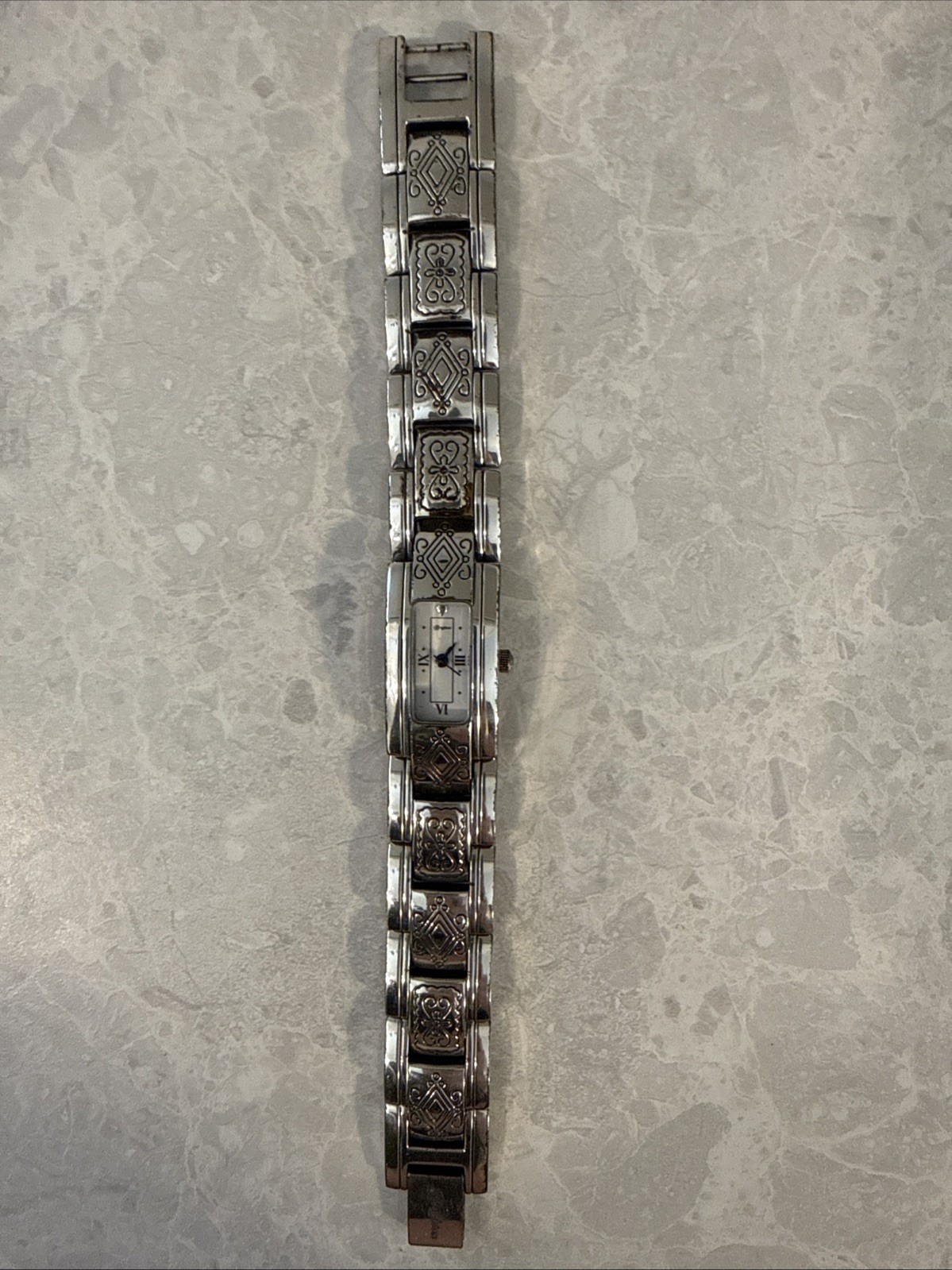 Pre-owned Brighton “Bissett” Silver Plated Watch/Bracelet **Needs Battery**