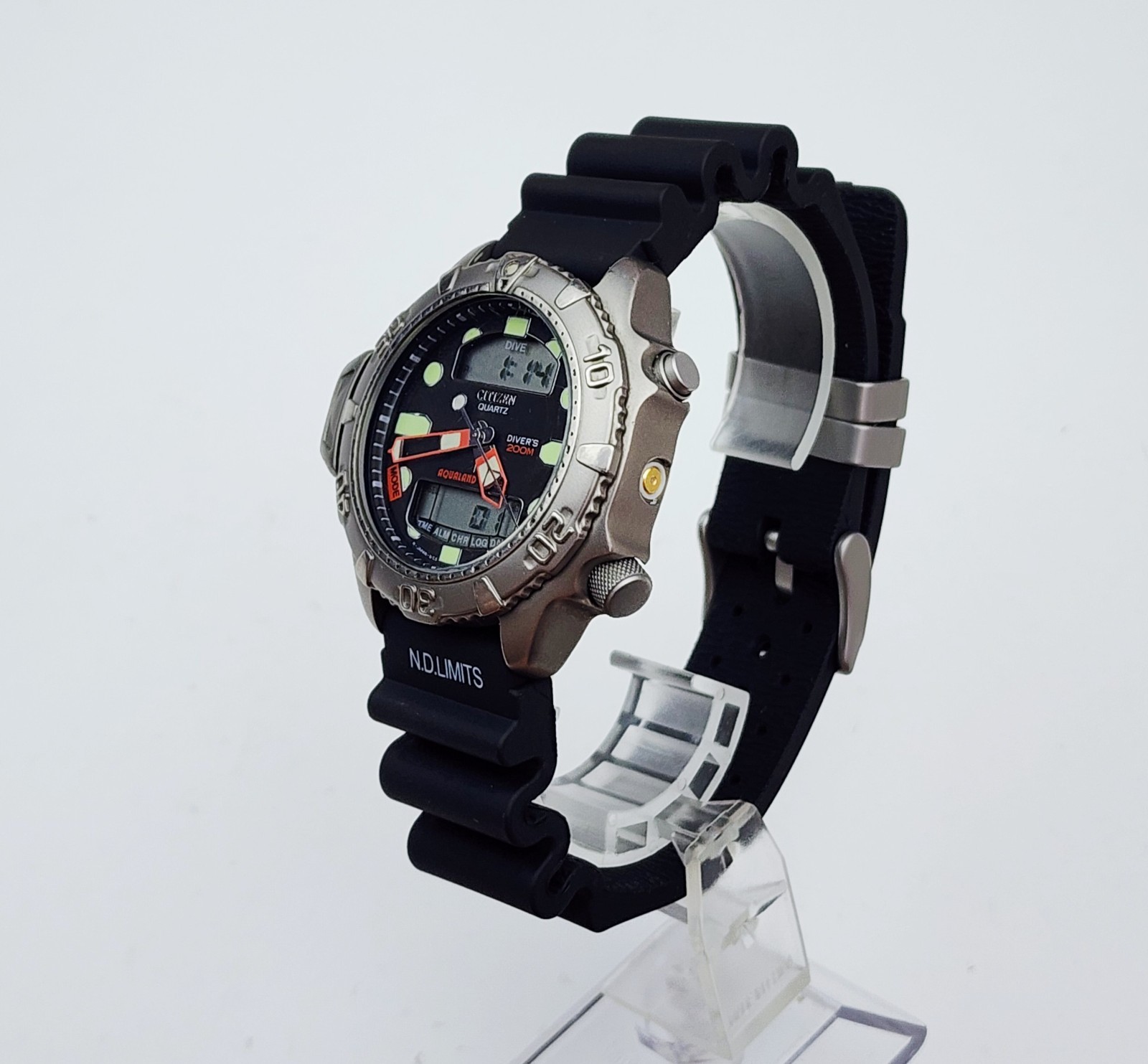 Men’s JAPAN Watch CITIZEN “Aqualand Duplex” C506-Q00711. Alarm. Chronograph