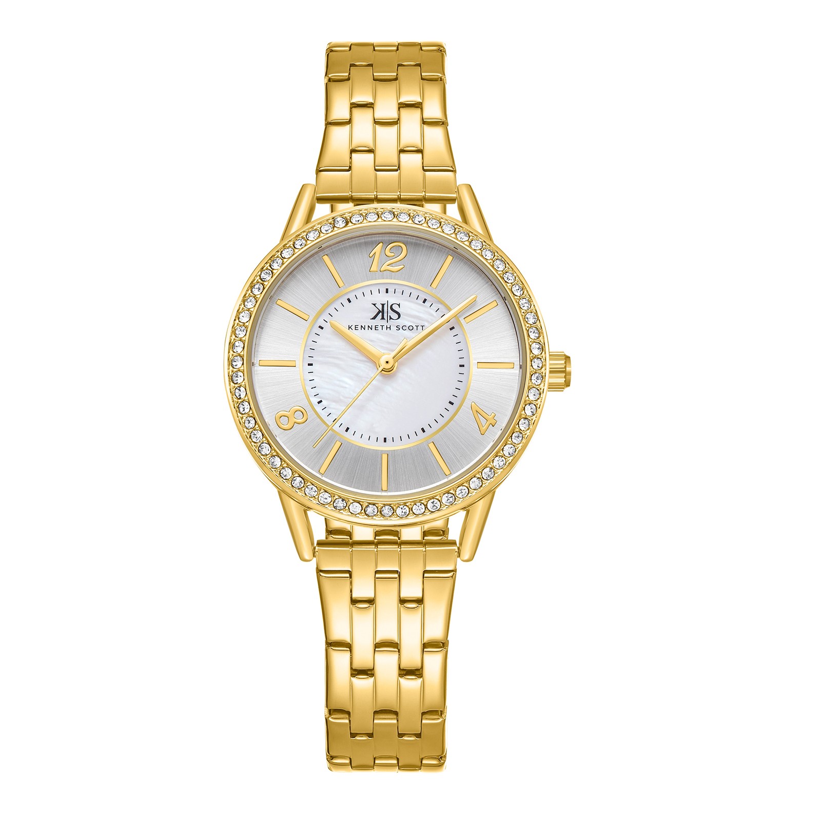 Kenneth Scott Women’s Analog Watch | White Dial, 32mm, 30 m (3 ATM)