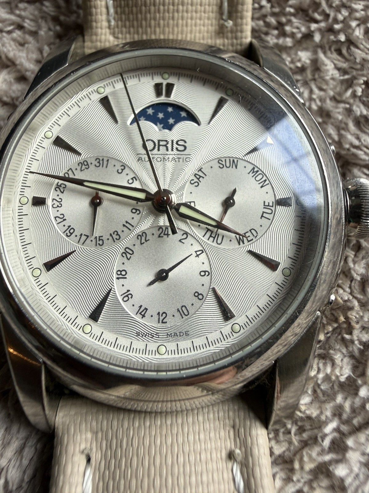 Oris Artelier 7546 40.5mm Automatic Moonphase Day-Date – 4 Straps