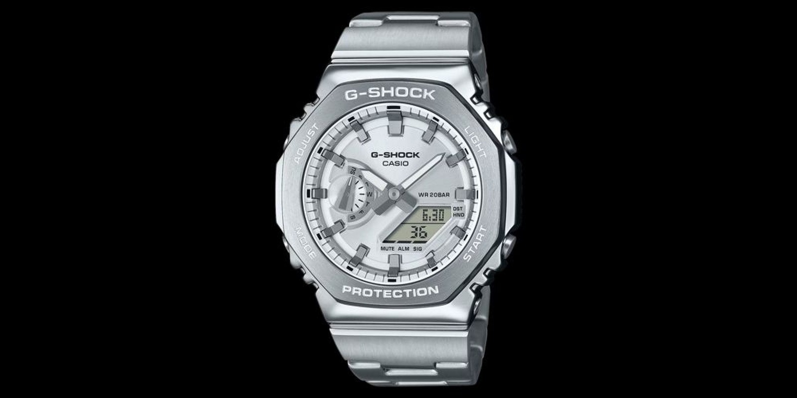 Casio – GM-2110D-7AER, Man Resin / Stainless steel Silver Watch